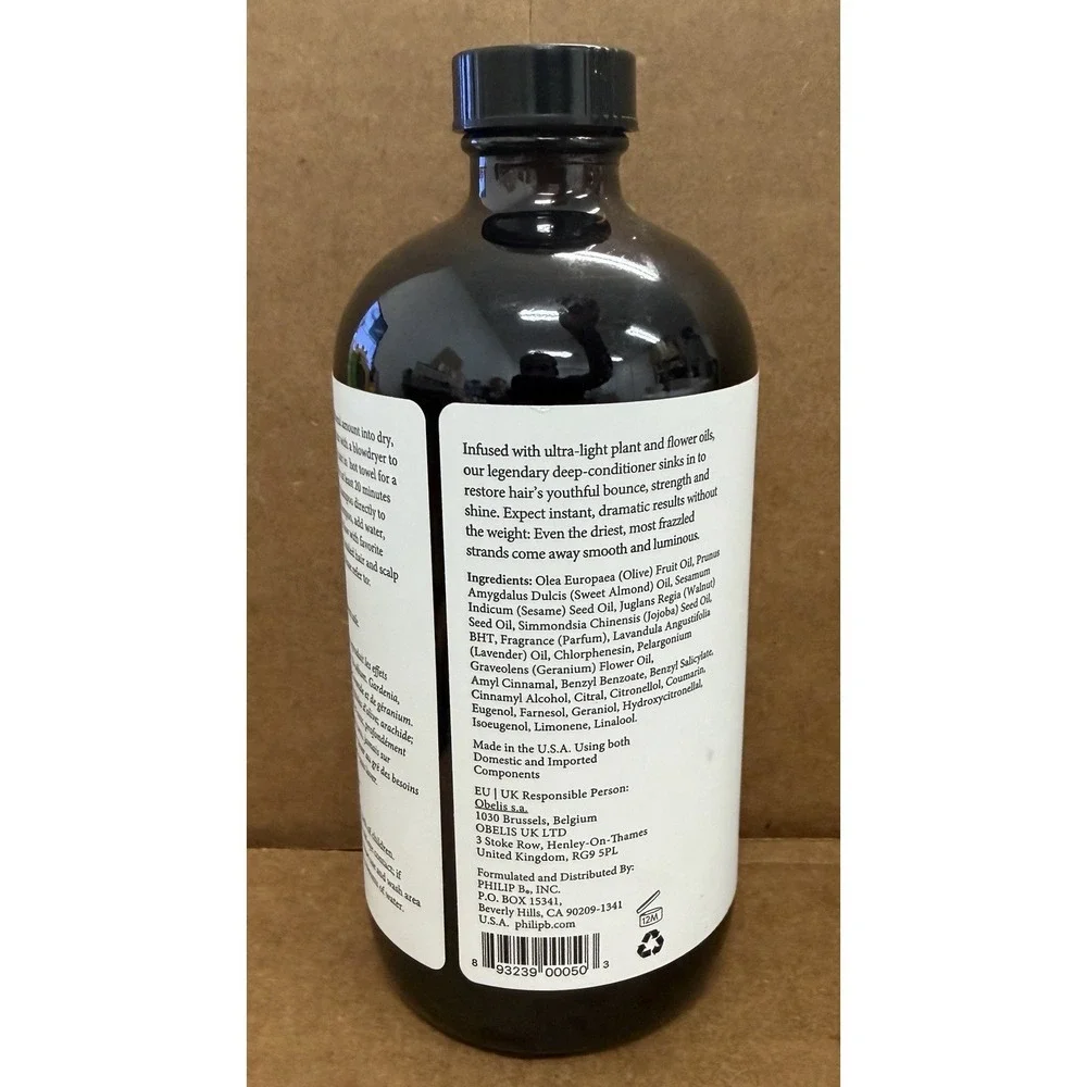 PHILIP B REJUVENATING OIL MOISTURE+REPAIR ALL HAIR TYPES 480ML